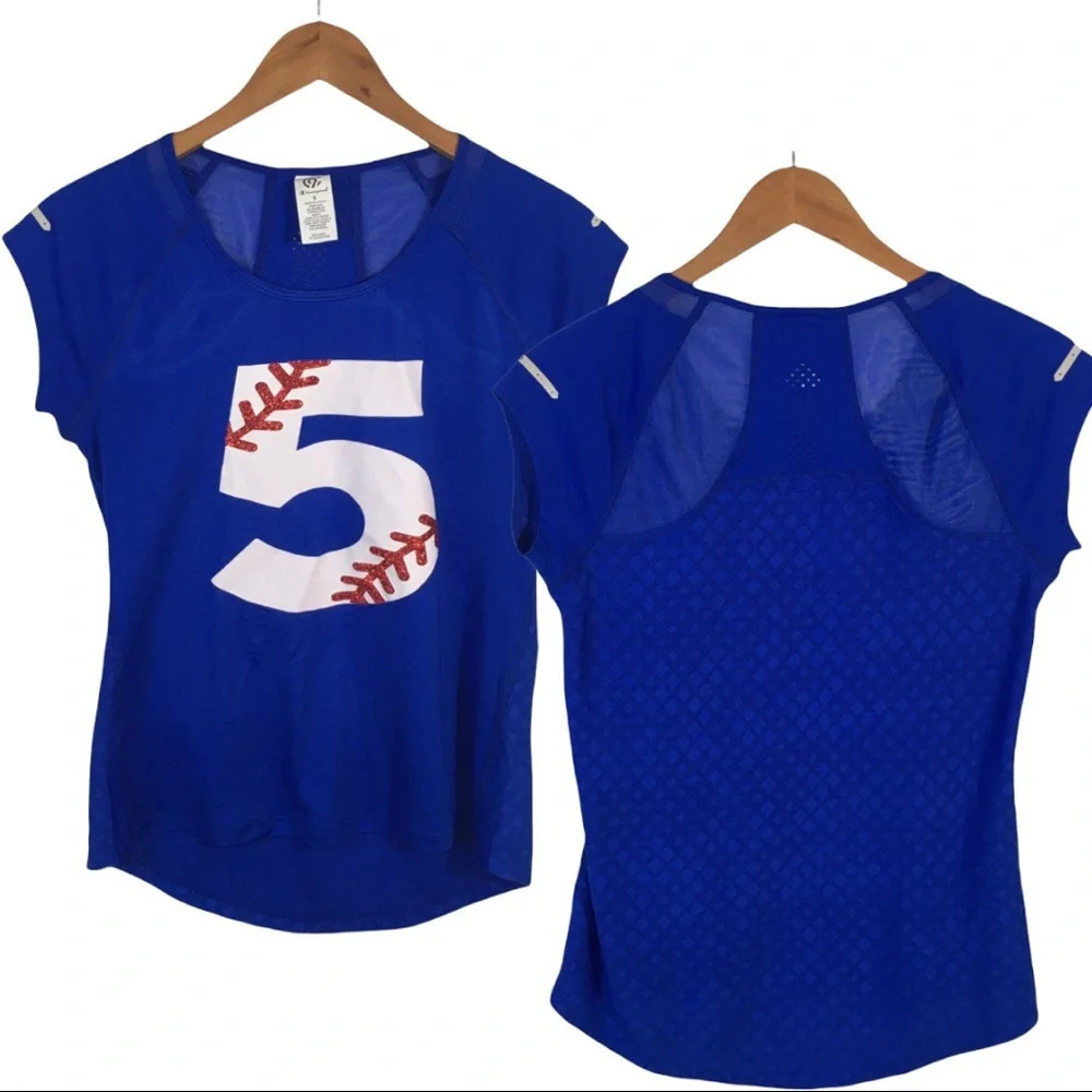 WS329 Champion Cap Sleeve Baseball Shirt S